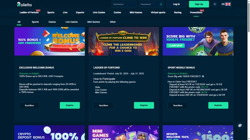 Rolletto Game Library - 3000+ Slots and Casino Games